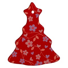 Floral Pattern Ornament (christmas Tree) 