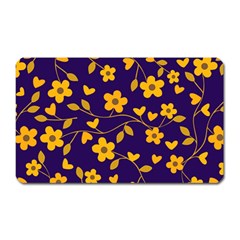 Floral Pattern Magnet (rectangular) by Valentinaart