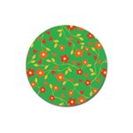 Floral pattern Magnet 3  (Round) Front