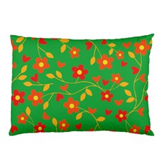 Floral Pattern Pillow Case by Valentinaart