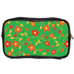 Floral Pattern Toiletries Bags by Valentinaart