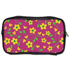 Floral Pattern Toiletries Bags by Valentinaart