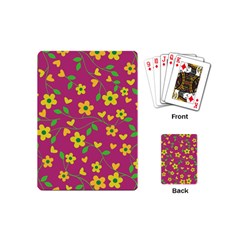 Floral Pattern Playing Cards (mini)  by Valentinaart