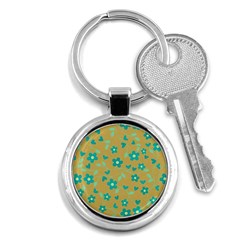 Floral Pattern Key Chains (round)  by Valentinaart