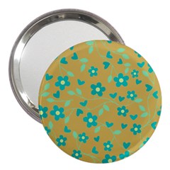 Floral Pattern 3  Handbag Mirrors by Valentinaart