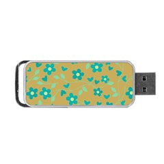 Floral Pattern Portable Usb Flash (one Side) by Valentinaart