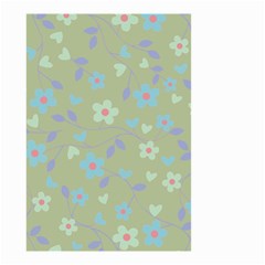 Floral Pattern Small Garden Flag (two Sides) by Valentinaart