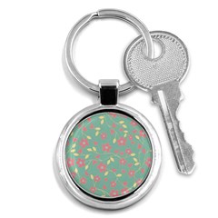 Floral Pattern Key Chains (round)  by Valentinaart