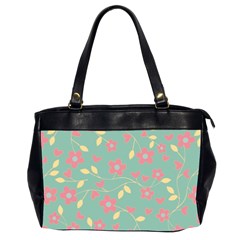 Floral Pattern Office Handbags (2 Sides)  by Valentinaart