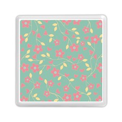 Floral Pattern Memory Card Reader (square)  by Valentinaart