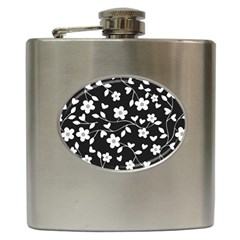 Floral Pattern Hip Flask (6 Oz) by Valentinaart