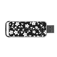 Floral Pattern Portable Usb Flash (two Sides) by Valentinaart