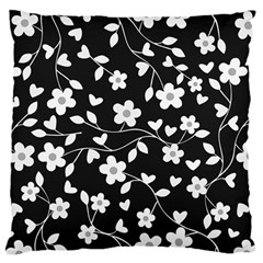 Floral Pattern Standard Flano Cushion Case (one Side)