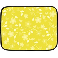 Floral Pattern Double Sided Fleece Blanket (mini)  by Valentinaart