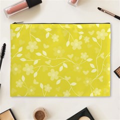 Floral Pattern Cosmetic Bag (xl) by Valentinaart