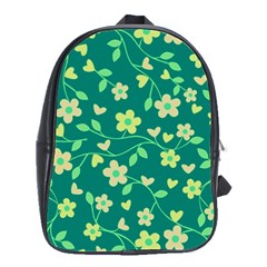 Floral Pattern School Bags(large)  by Valentinaart