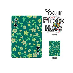 Floral Pattern Playing Cards 54 (mini)  by Valentinaart