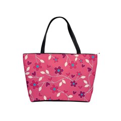 Floral Pattern Shoulder Handbags by Valentinaart