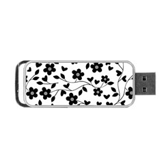 Floral Pattern Portable Usb Flash (one Side) by Valentinaart