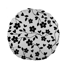 Floral Pattern Standard 15  Premium Round Cushions by Valentinaart