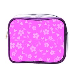 Floral Pattern Mini Toiletries Bags by Valentinaart