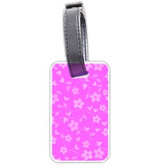 Floral Pattern Luggage Tags (one Side)  by Valentinaart