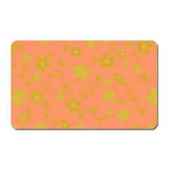 Floral Pattern Magnet (rectangular) by Valentinaart