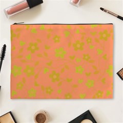 Floral Pattern Cosmetic Bag (xl) by Valentinaart