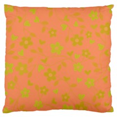 Floral Pattern Large Cushion Case (one Side) by Valentinaart