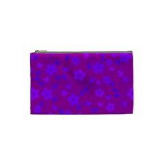 Floral Pattern Cosmetic Bag (small)  by Valentinaart