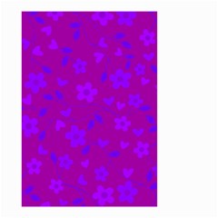 Floral Pattern Small Garden Flag (two Sides) by Valentinaart