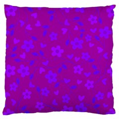 Floral Pattern Standard Flano Cushion Case (one Side) by Valentinaart