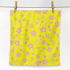 Floral Pattern Face Towel by Valentinaart