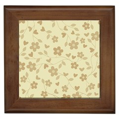 Floral Pattern Framed Tiles by Valentinaart