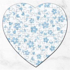 Floral Pattern Jigsaw Puzzle (heart) by Valentinaart