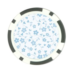 Floral Pattern Poker Chip Card Guard (10 Pack) by Valentinaart