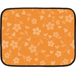 Floral pattern Double Sided Fleece Blanket (Mini)  35 x27  Blanket Front