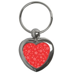 Floral pattern Key Chains (Heart) 