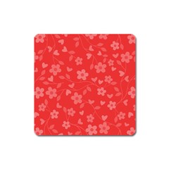 Floral pattern Square Magnet