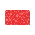 Floral pattern Magnet (Name Card) Front