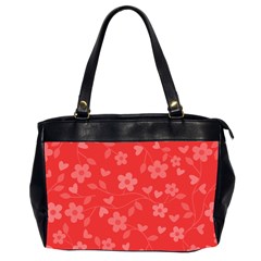 Floral pattern Office Handbags (2 Sides) 