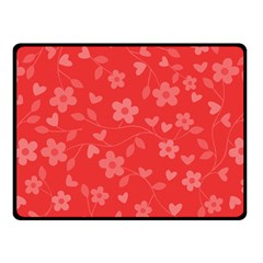 Floral pattern Double Sided Fleece Blanket (Small) 