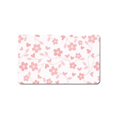 Floral Pattern Magnet (name Card) by Valentinaart