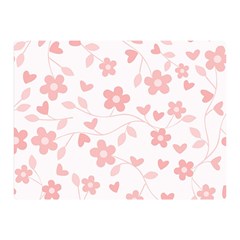 Floral Pattern Double Sided Flano Blanket (mini)  by Valentinaart