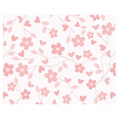 Floral Pattern Double Sided Flano Blanket (medium)  by Valentinaart