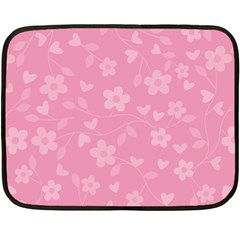 Floral Pattern Fleece Blanket (mini) by Valentinaart