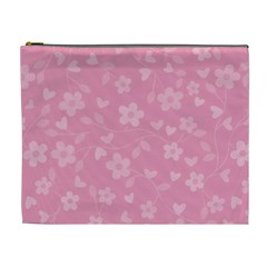 Floral Pattern Cosmetic Bag (xl) by Valentinaart