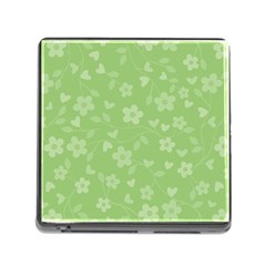 Floral Pattern Memory Card Reader (square) by Valentinaart