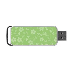 Floral Pattern Portable Usb Flash (two Sides) by Valentinaart