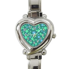 Floral Pattern Heart Italian Charm Watch by Valentinaart